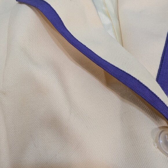 Women's Beige Sorority Three-Button Long Sleeve Uniform Blazer - Picture 4 of 8